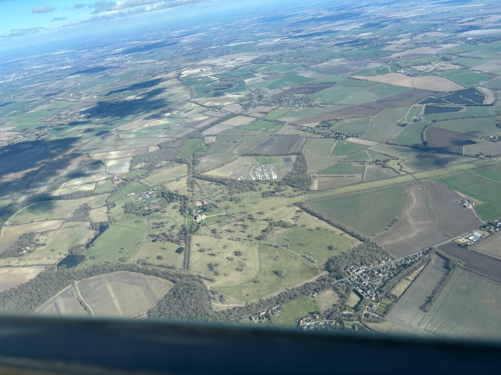 Wimpole Hall from above