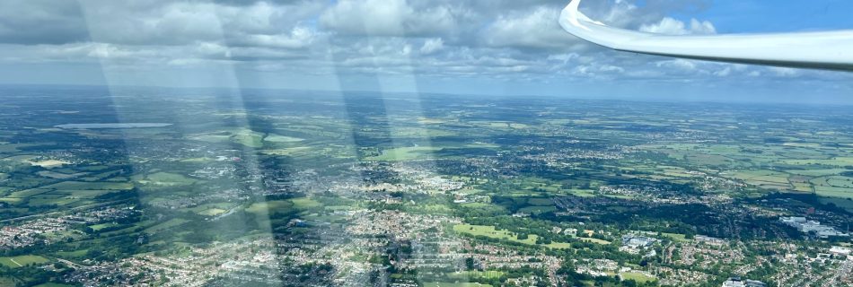 Oxfordshire from a glider